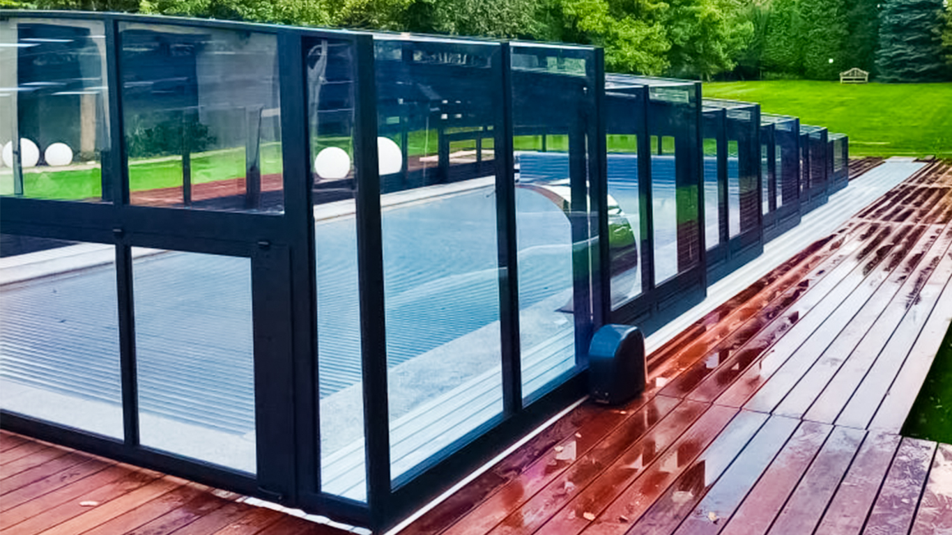 Schwimmbadüberdachung Aluna® H2O XXL