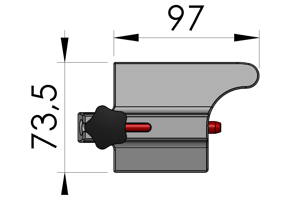 Albixon Poolüberdachung Modularretierung Schiene 1SZ02-04-002-2