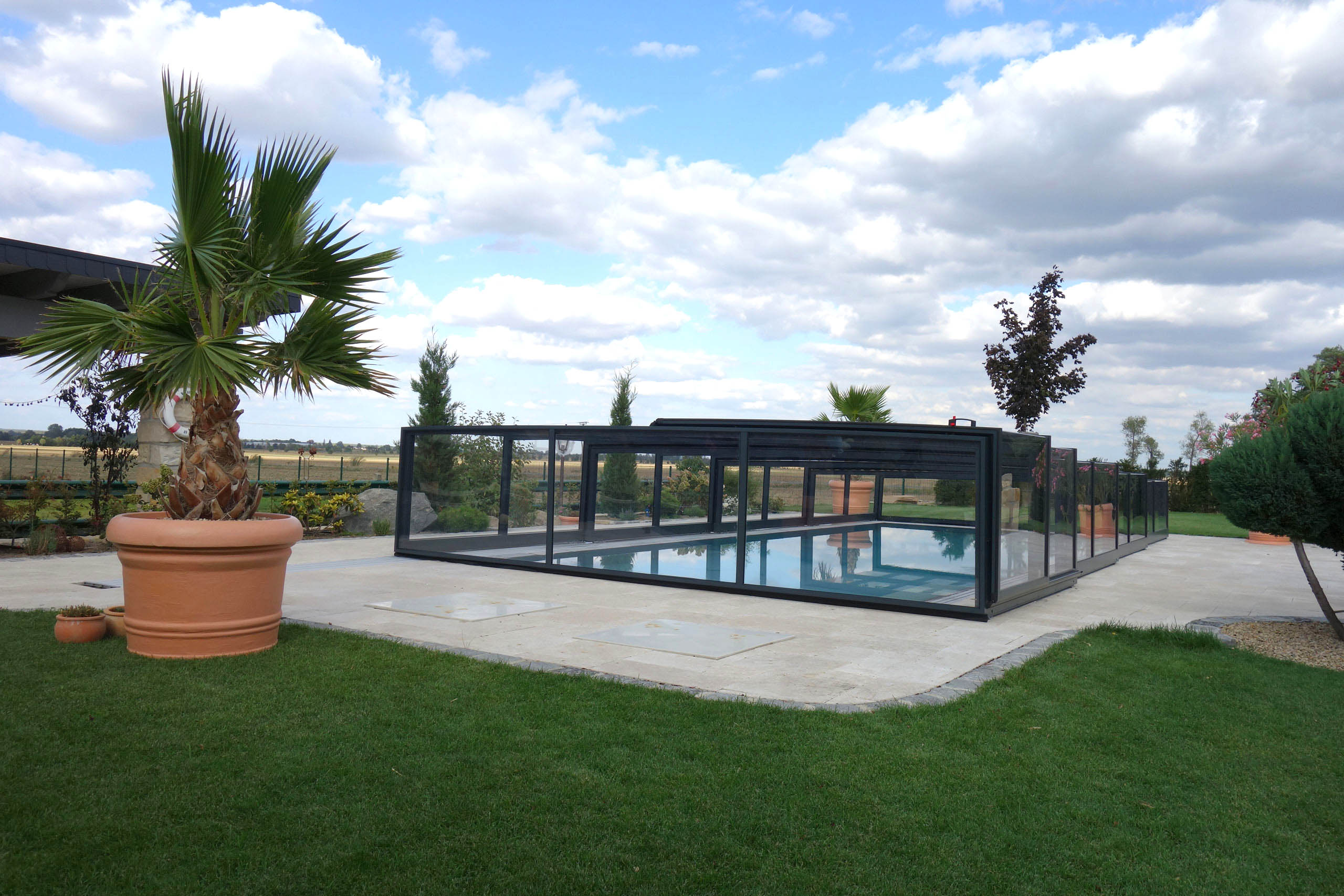 Poolüberdachung Prestige Plus Mittelhoch