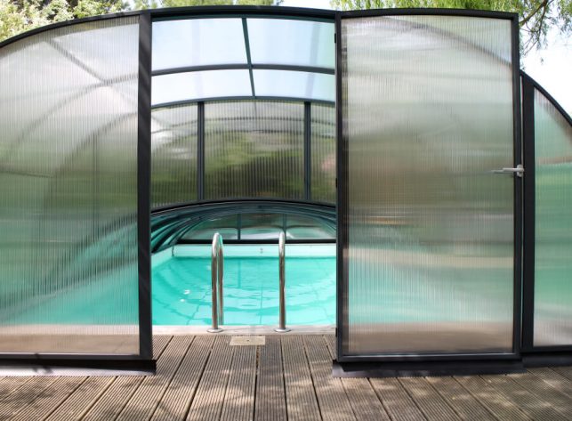 Schwimmbadüberdachung Aluna® Duo