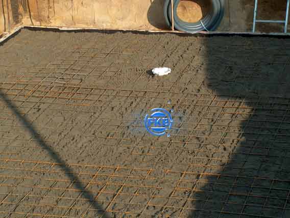 Bodenplatte mit Amierung