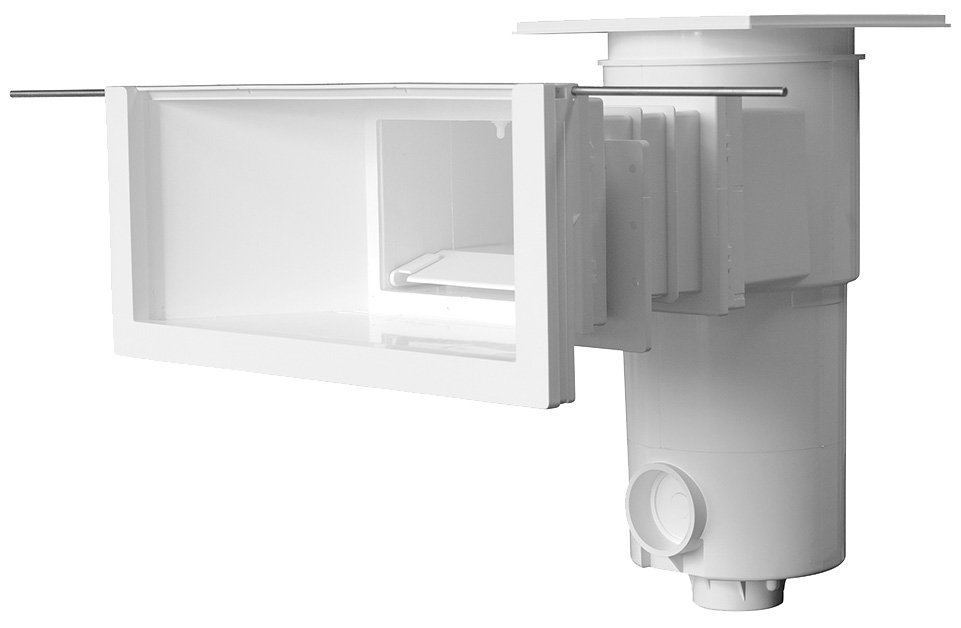 Aquareva Überlaufskimmer SL119 farbig große Saugöffnung verlängert