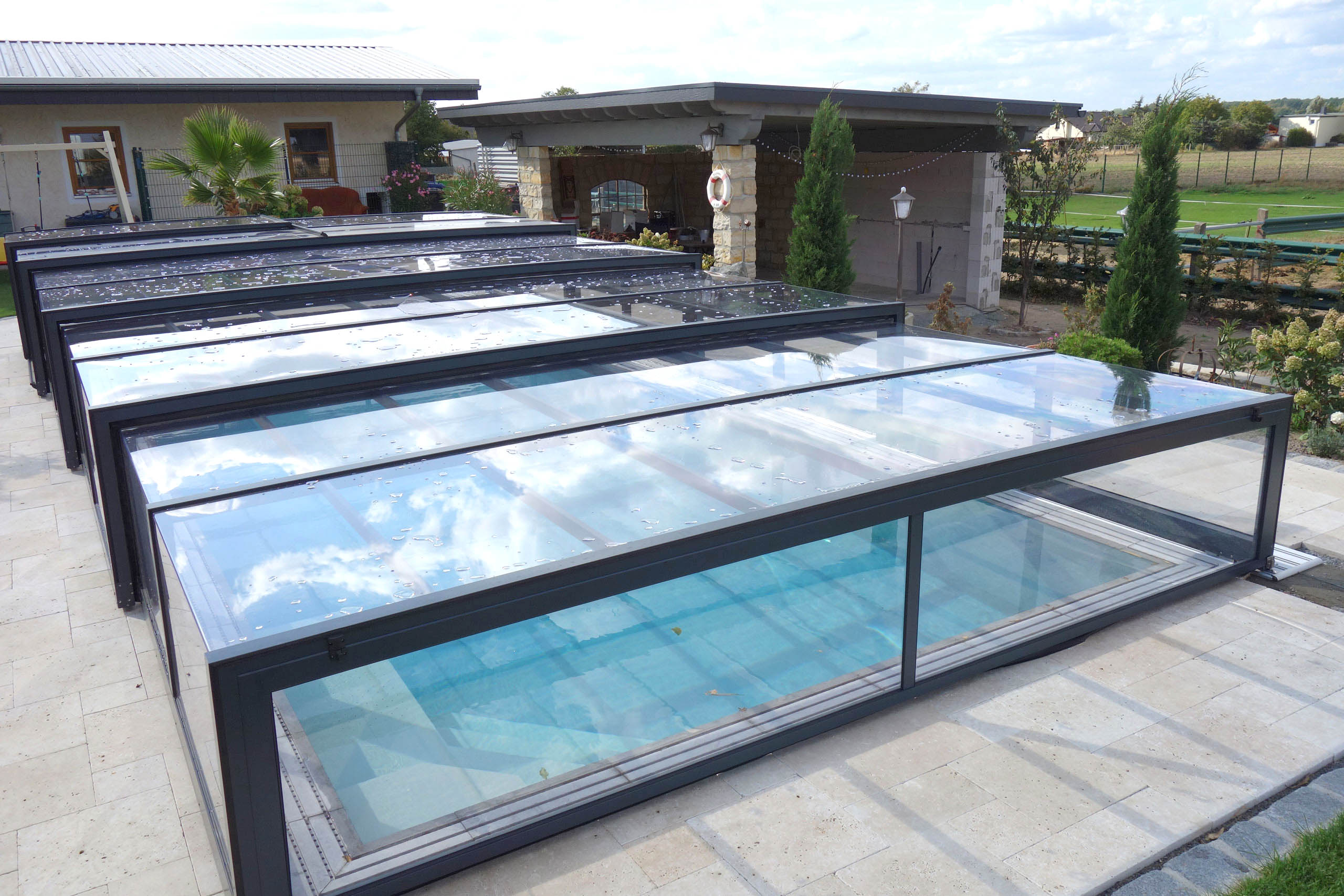 Poolüberdachung Prestige Plus MittelhochPoolüberdachung Prestige Plus Mittelhoch