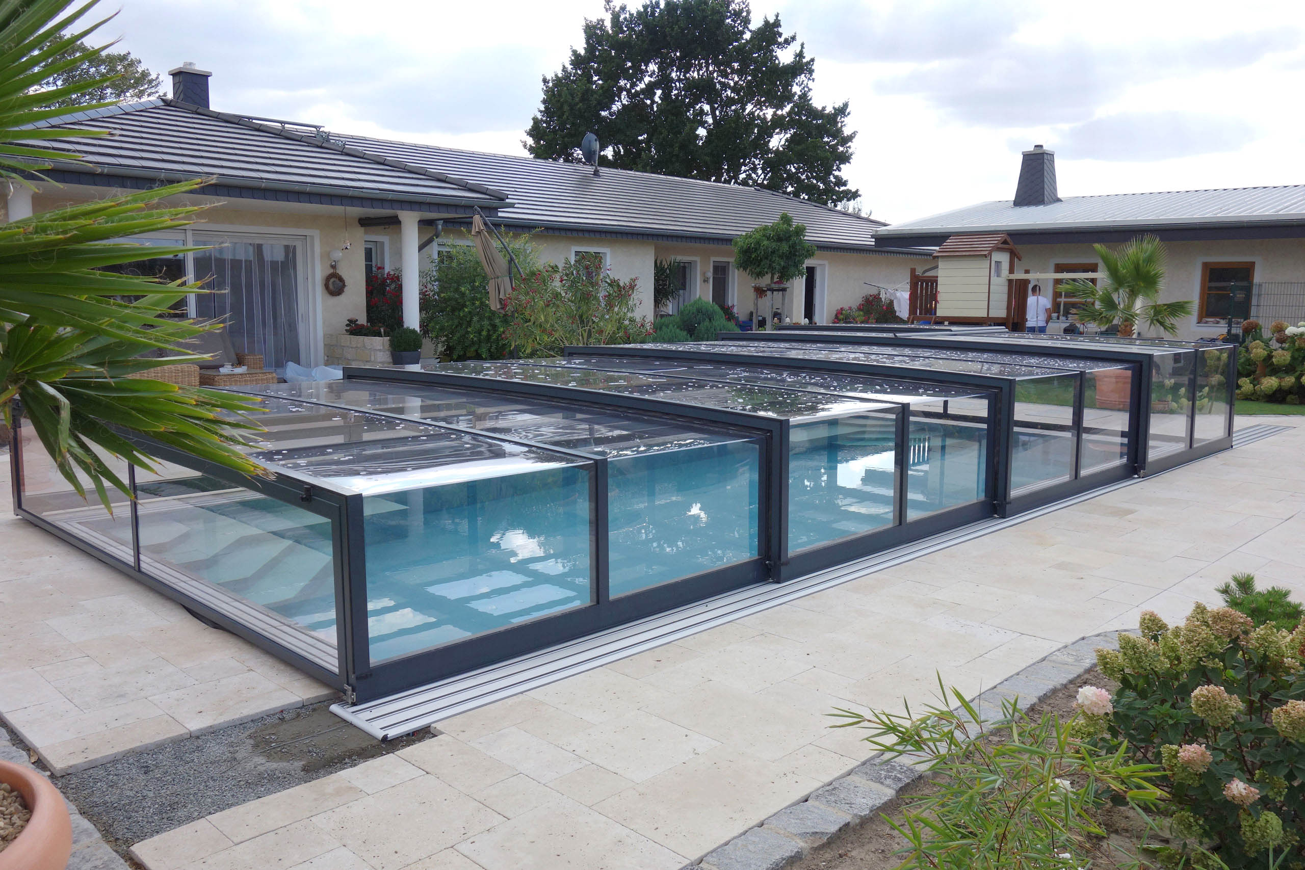 Poolüberdachung Prestige Plus Mittelhoch