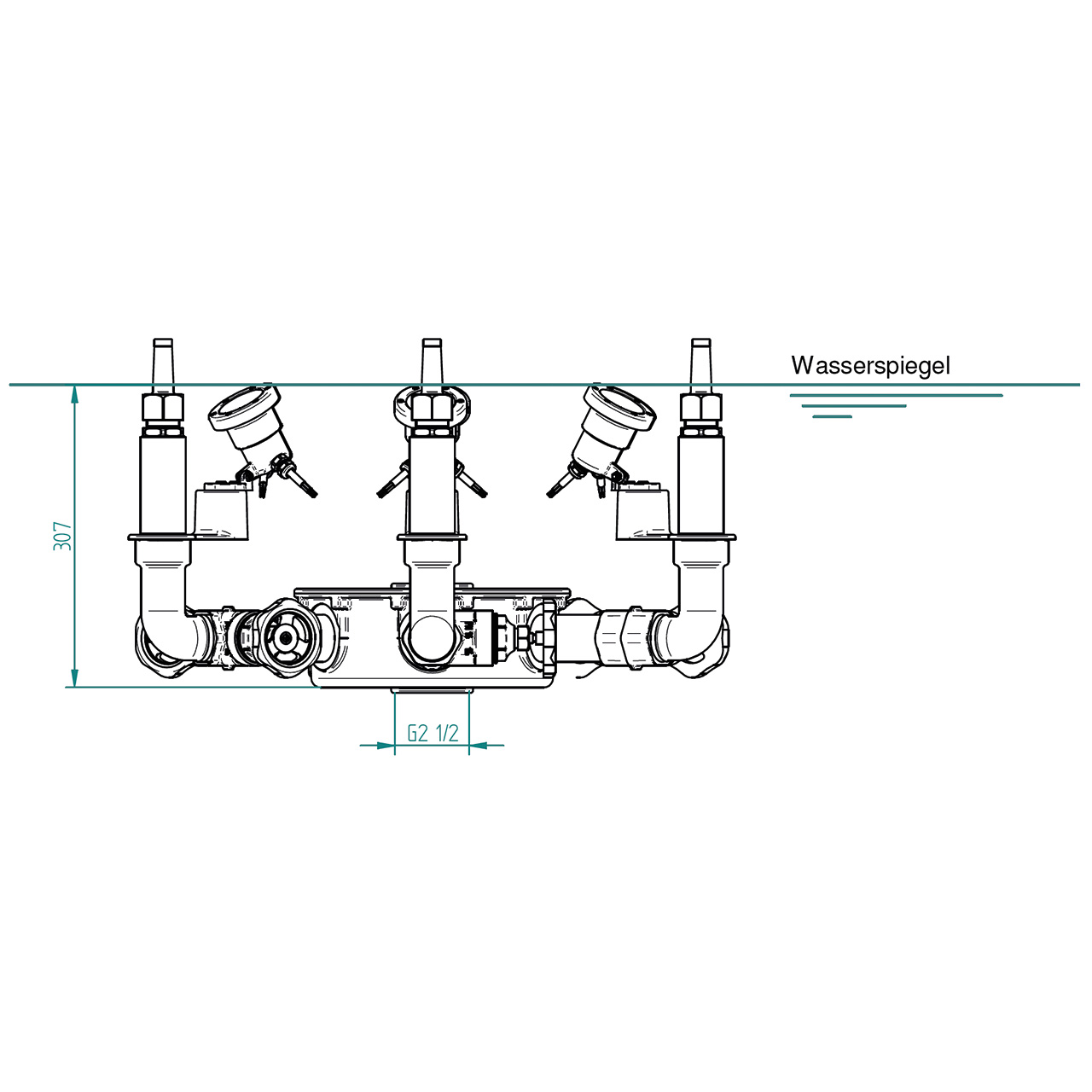 Lahme SpringFit Springbrunnenbaugruppe Komet 6-fach