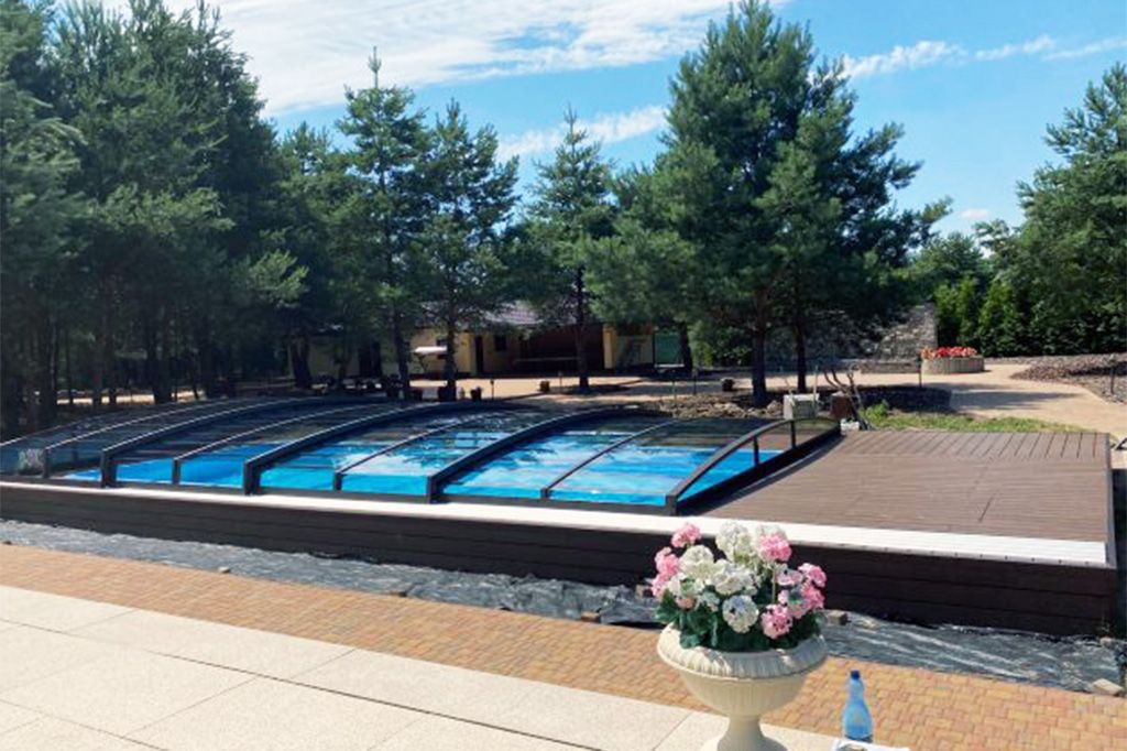 Schwimmbadüberdachung Aluna® Comfort