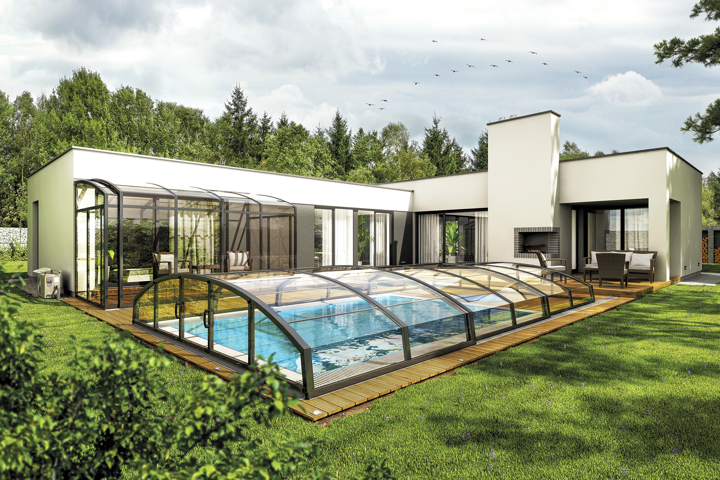 Poolüberdachung Casablanca Infinity 