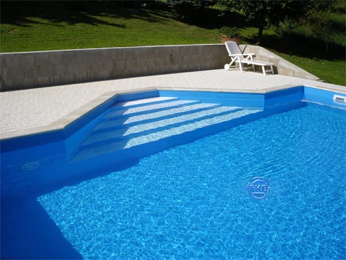 Folienauskleidung adriablau