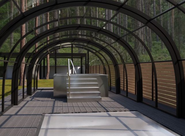 Schwimmbadüberdachung Aluna® Opera