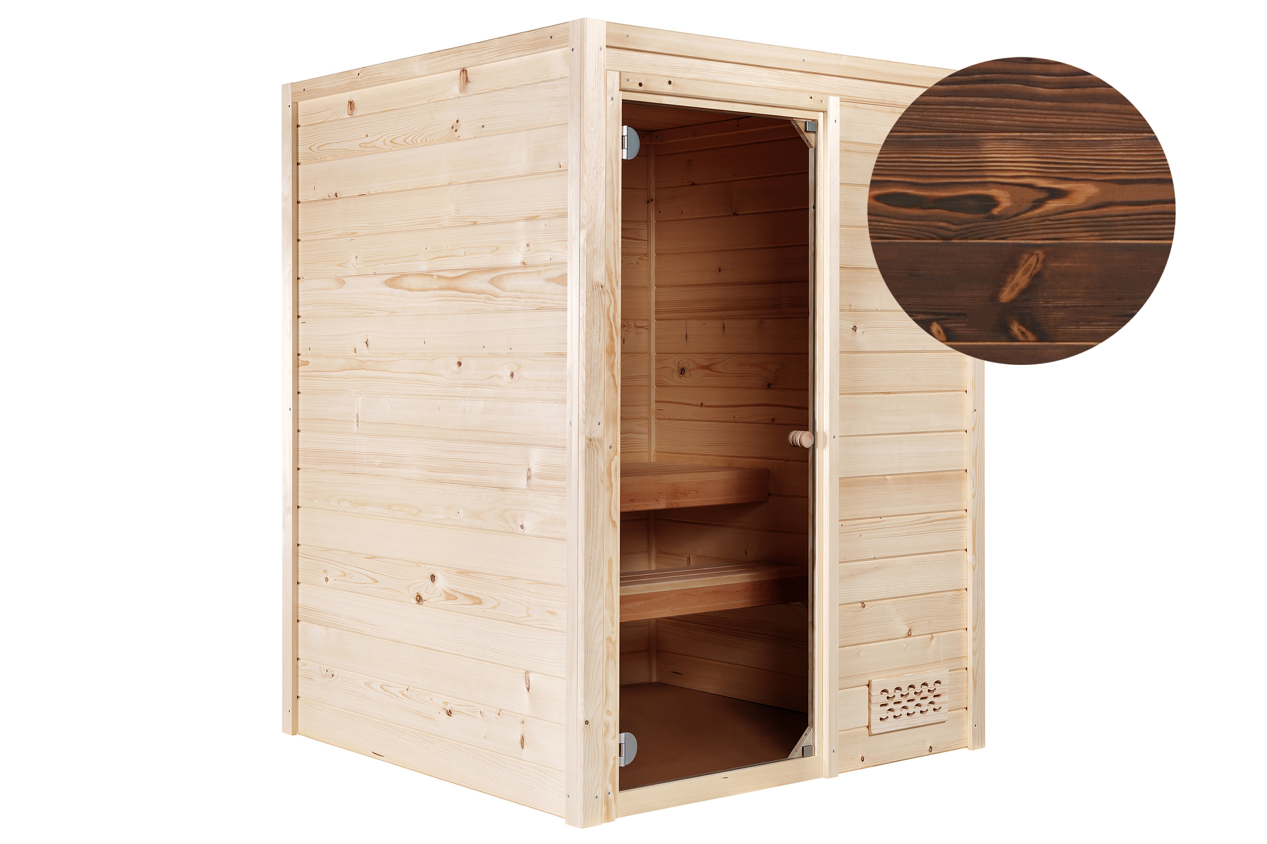 Massivholzsauna Tampere Rusketus