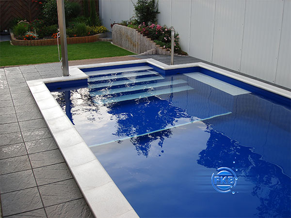 Treppenanlage mit Sitzpodest