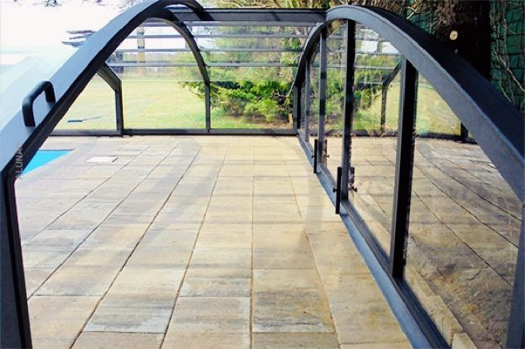 Schwimmbadüberdachung Aluna® Eco