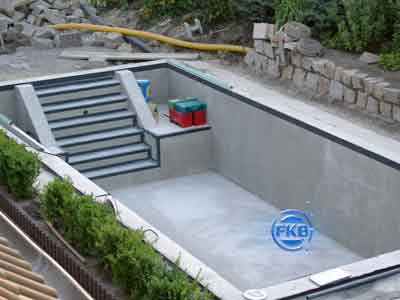 gespachtelter Rohbau