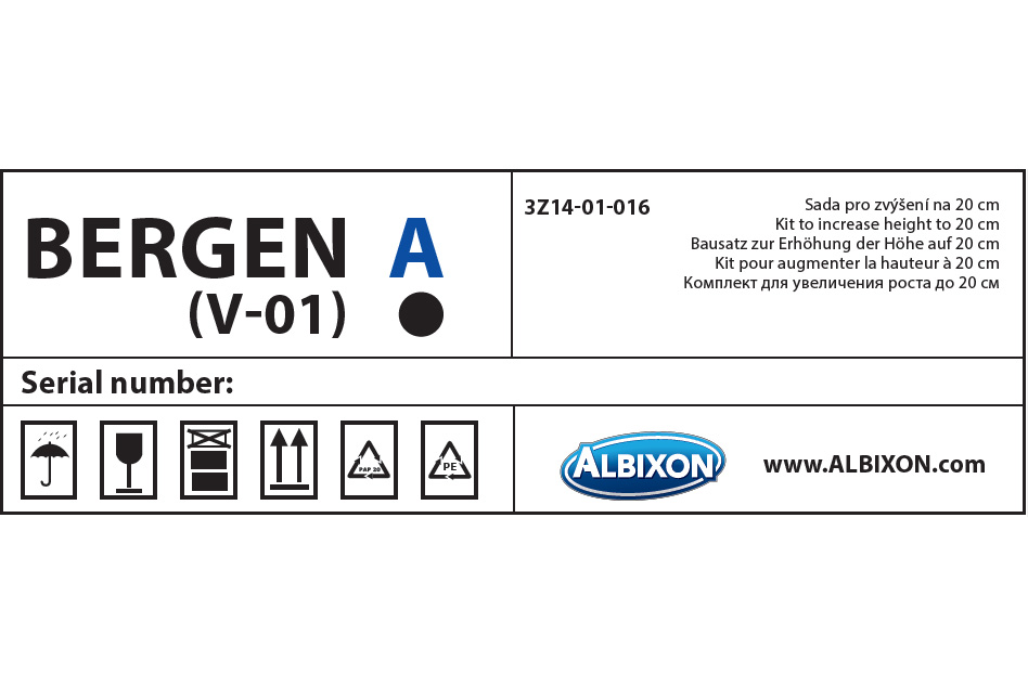 Albixon Terrassenüberdachung BERGEN Erhöhungsset