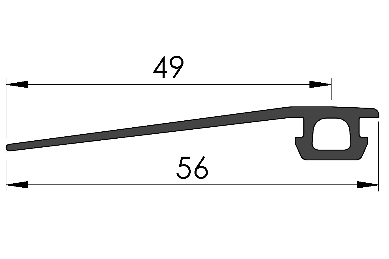 Albixon Moduldichtung 8,8x49 Poolüberdachung Ersatzteil