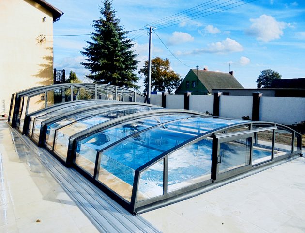 Schwimmbadüberdachung  Aluna® Duo III