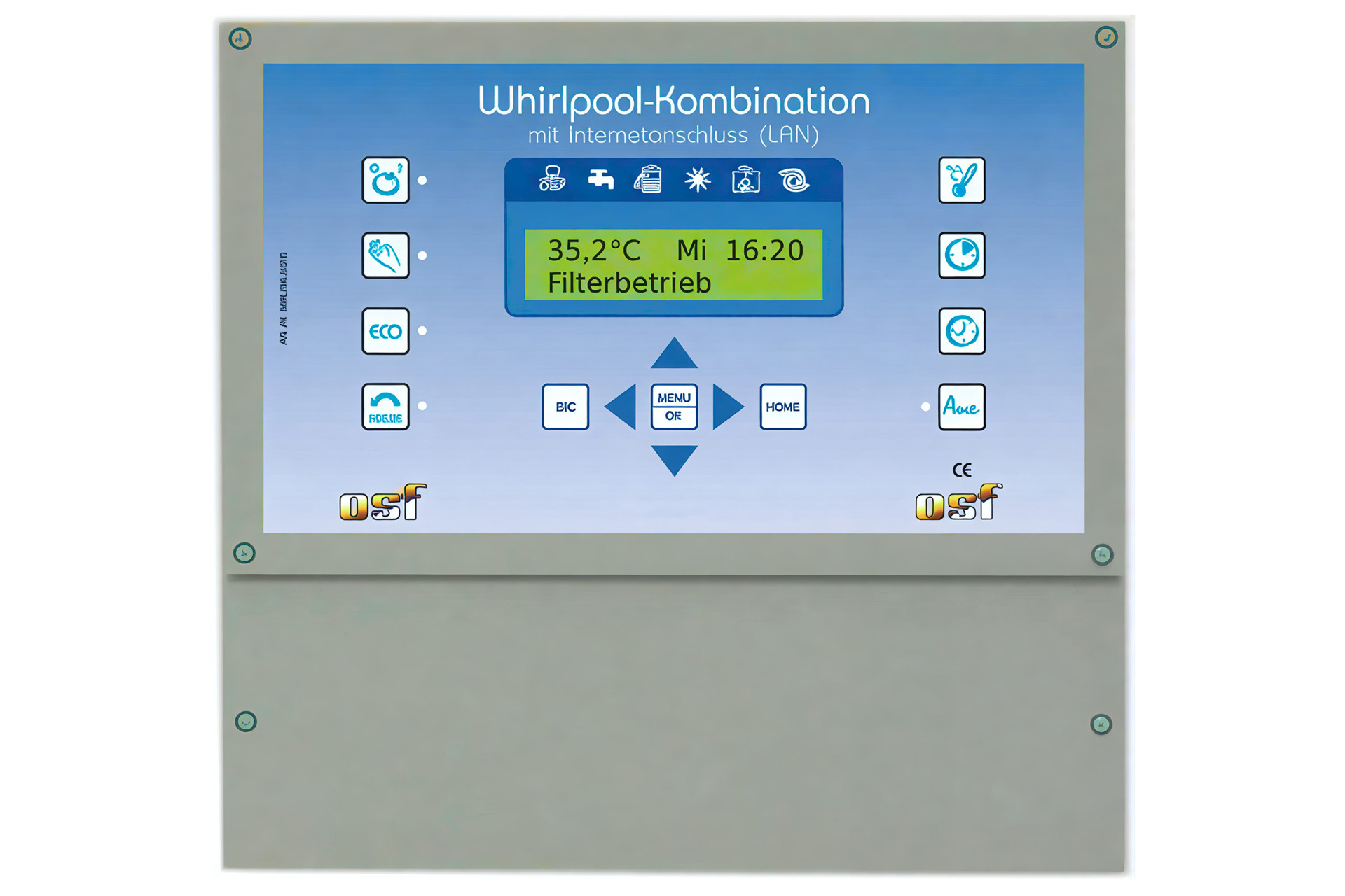 Whirlpool-Kombinationssteuerung für Filter- und Attraktionssteuerung