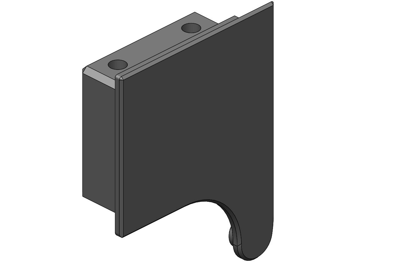 Ersatzteil Arretierung Albixon Poolüberdachung Ende Grundprofil 1SZ08-01-024