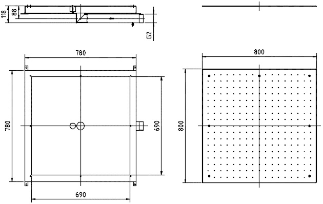 Lahme Bodenluftsprudler BS 75 Q für öffentliche Schwimmbäder