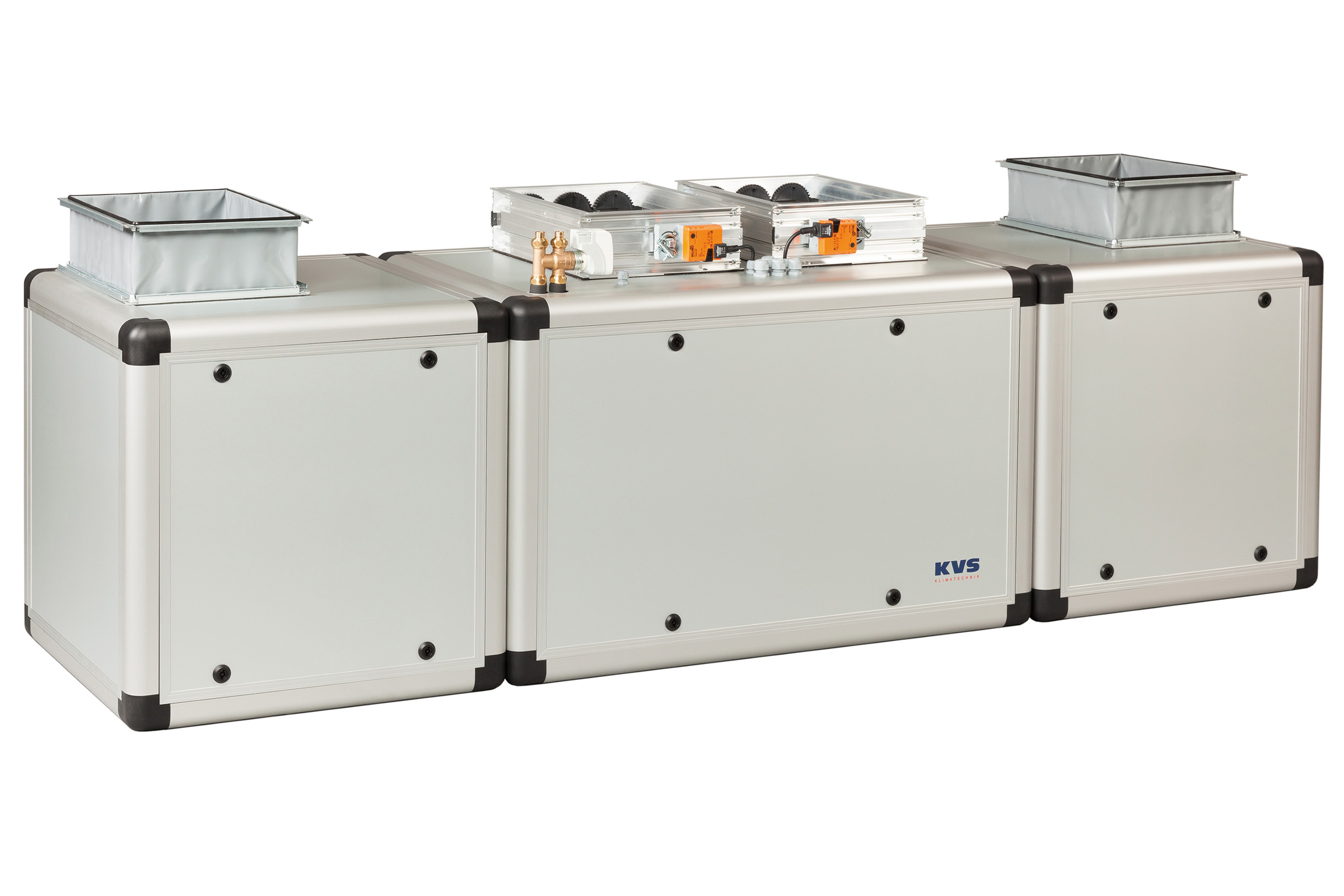 Modulares KVS® LEG-AuFo Kanalgerät mit Außenluftanschluss zur Entfeuchtung von Schwimmhallen