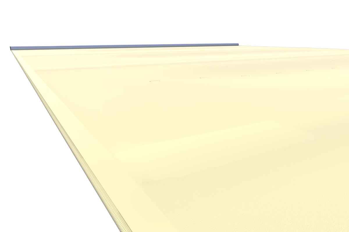 Liderpool Rollschutzabdeckung Extra Top Vanilla