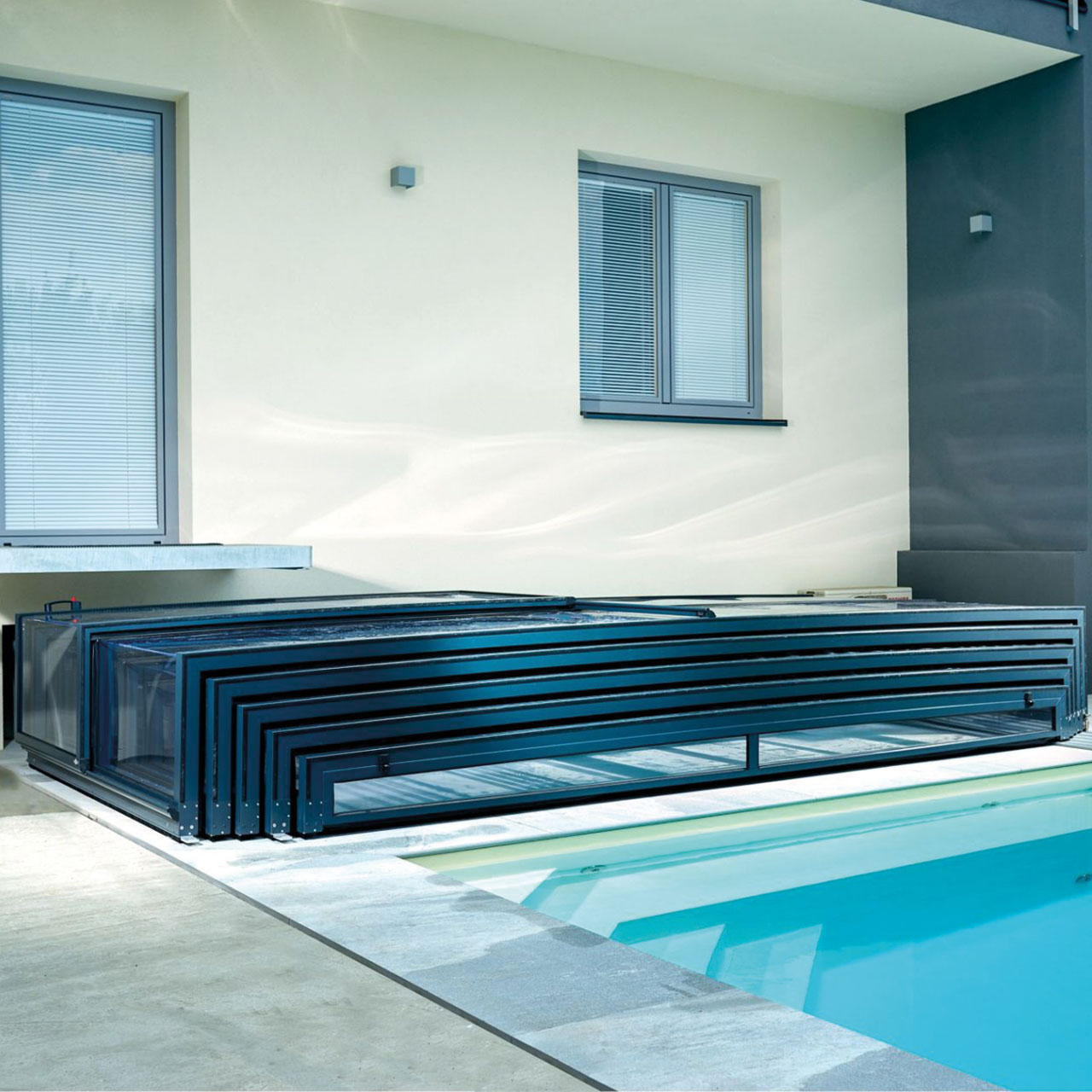 Poolüberdachung Prestige Superflach